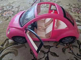 Coche Barbie Rosa Descapotable