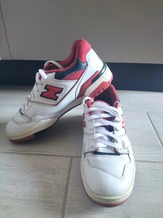 New Balance 550 Bianche Rosse