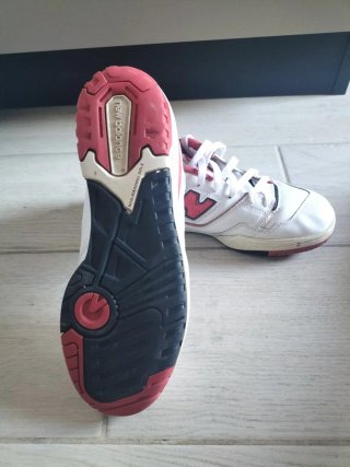 New Balance 550 Bianche Rosse