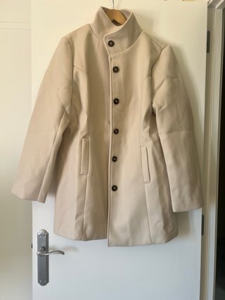 Abrigo mujer beige