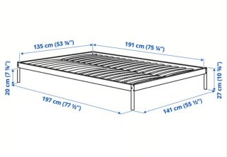 Cama IKEA 135x190 + Colchón