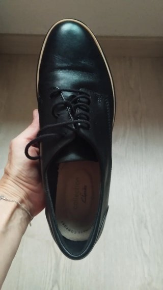 Zapatos Oxford Clarks Negros Mujer