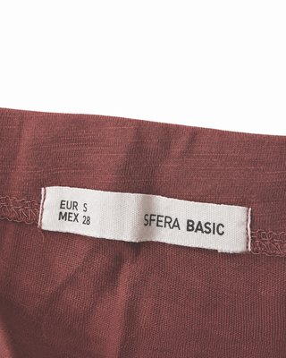 Vestido Sfera teja botones talla S