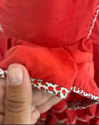 Vestido Flamenca Rojo Volantes