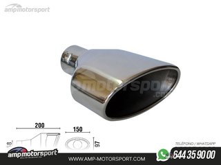 COLA DE ESCAPE TIPO RS4 LADO IZQUIERDO