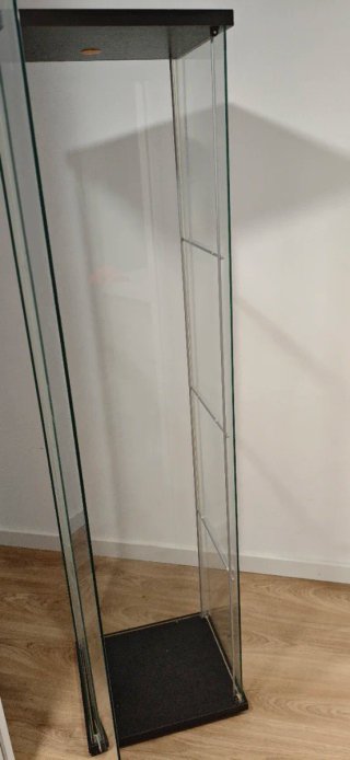 Estantería Cristal Ikea Negra Transparente