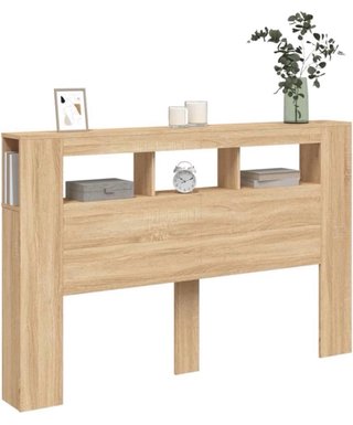 Cabecero Cama 160cm con LED RGB y Estantes