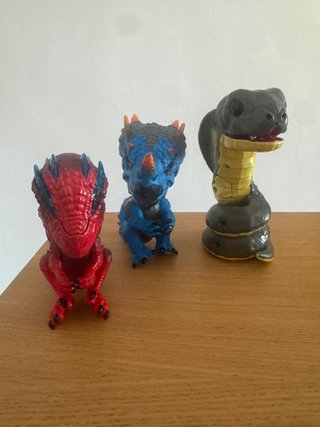 Lote Juguetes Dinosaurios y Serpiente