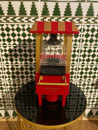 Máquina de Palomitas Roja Estilo Vintage Orbegozo