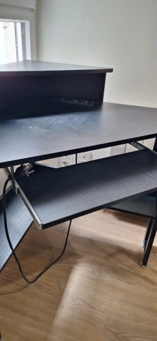 Mesa escritorio esquina negra