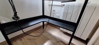 Mesa escritorio esquina negra