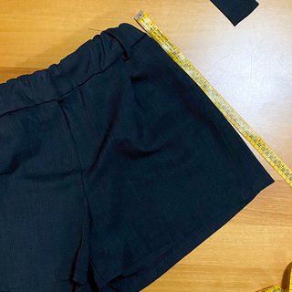 JIE Pantaloncini Corti Shorts Nero con fascia