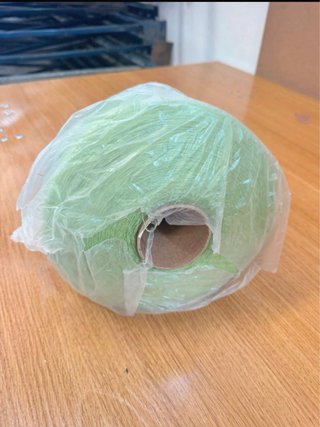 Hilo de algodón verde menta