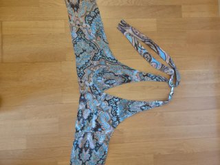 Top halter reversible estampado paisley