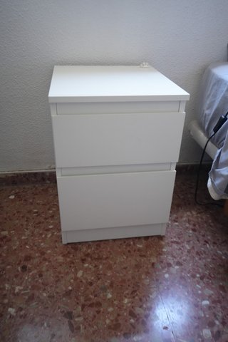 Cómoda con 2 cajones IKEA blanca