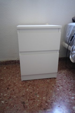 Cómoda con 2 cajones IKEA blanca