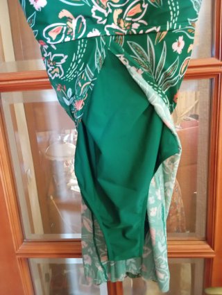Bañador mujer verde estampado floral