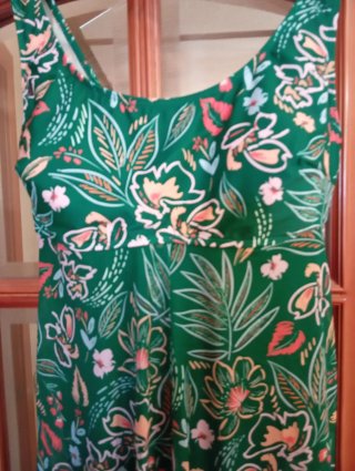 Bañador mujer verde estampado floral