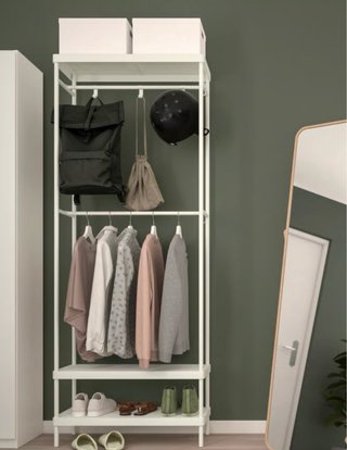 Perchero y zapatero Ikea Mackapär blanco
