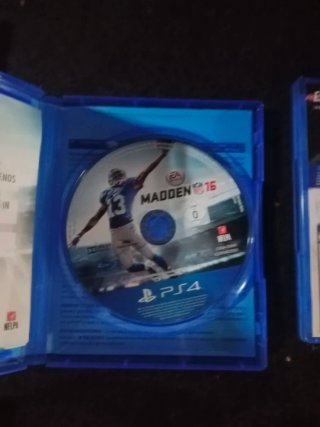Juegos PS4:Madden 16 y FIFA 19 + Carcasa exclusiva