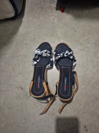 Sandalias esparto LA MARCA flores