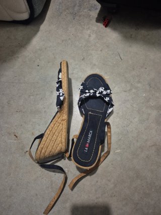 Sandalias esparto LA MARCA flores