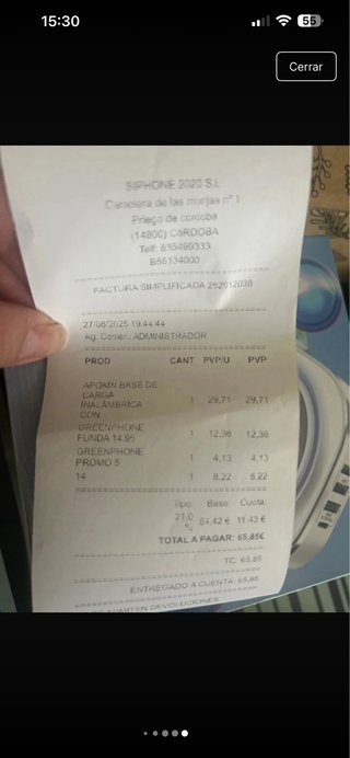 Cargador Inalámbrico  para iphone Bavin Qi
