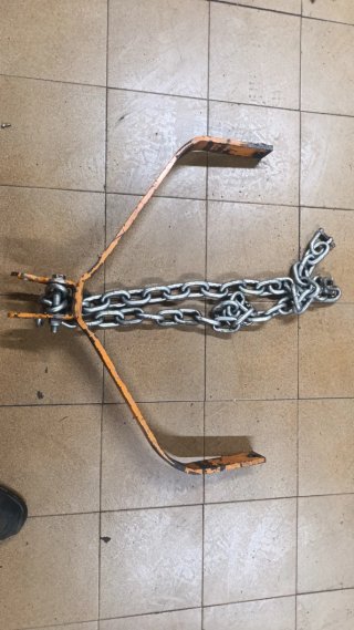 Soporte plataforma tractor con cadena
