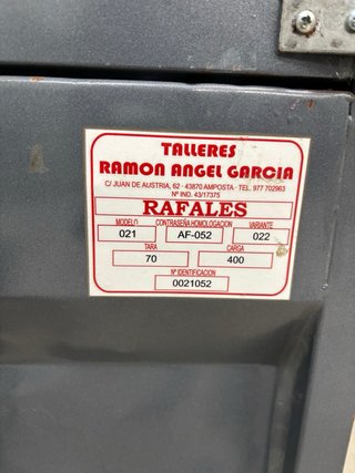 Remolque homologado