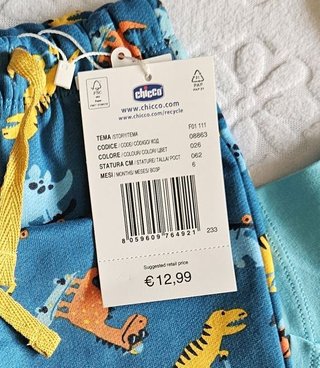 Set Chicco e Benetton magliette e pantaloni.