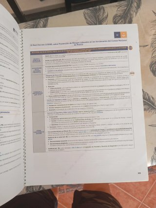 Cuaderno de resúmenes depol Policía Nacional.