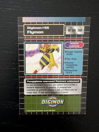 Lotto 15 carte Digimon Bandai 2000