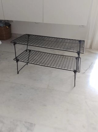 Estantería Metálica Negra 2 Niveles