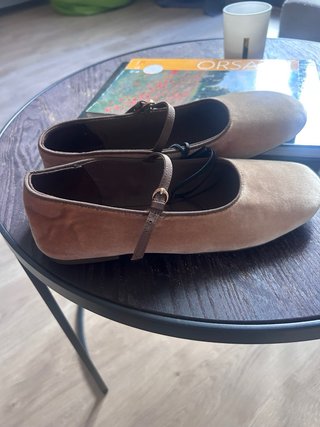 Bailarinas Zara Beige/Marrón