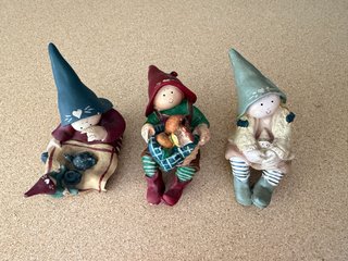 Set 3 Gnomos Coleccionables