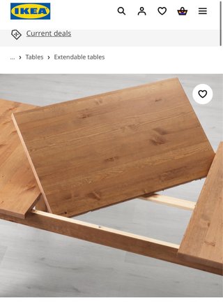 Mesa extensible Ikea Stornäs