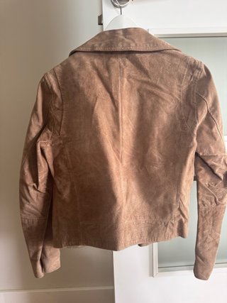 Chaqueta Biker Stradivarius Piel Marrón Talla