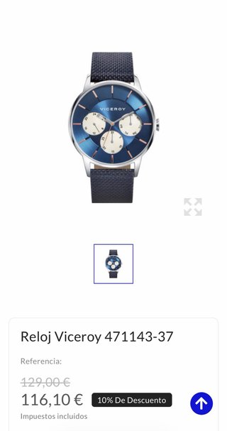 Reloj Viceroy 471143-37 Azul/Verde