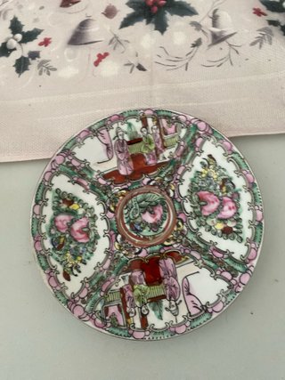 3 Platos Porcelana Antiguos Chinos Macao