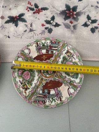 3 Platos Porcelana Antiguos Chinos Macao