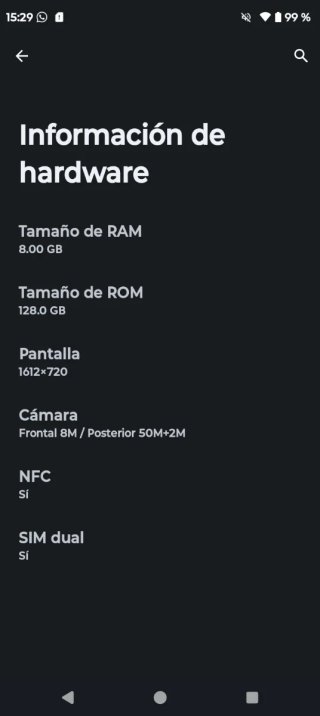 Móvil 8 GB con NFC