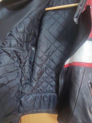 Cazadora moto cuero vintage Tex Asari