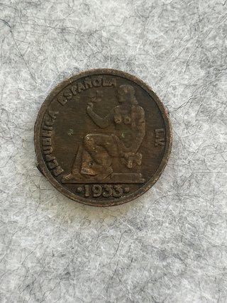 Moneda 1 Peseta República Española 1933