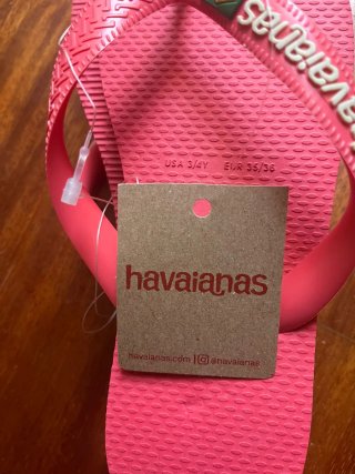 Chanclas Havaianas rosas talla 36