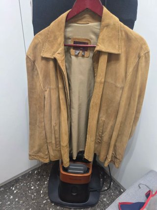 Cazadora Zara ante beige