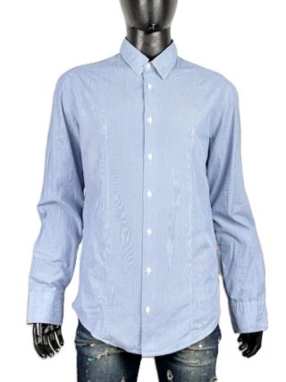 Boss Hugo Boss Camicia Uomo Taglia L Azzurra Righe
