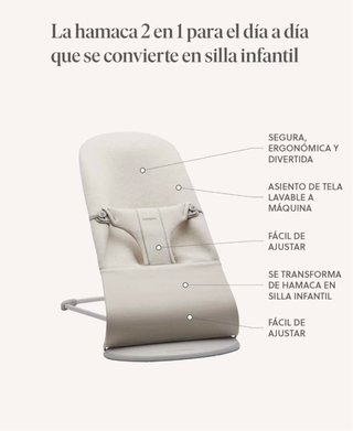 Hamaca BabyBjörn Bliss color gris