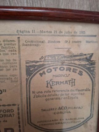 Anuncio de coche clásico periòdico 1925.