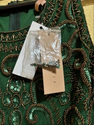 Vestido de fiesta verde El Corte Inglés
