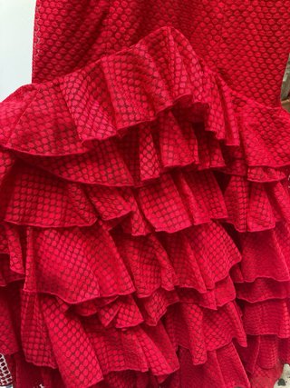 Traje Flamenca Micaela Villa Rojo